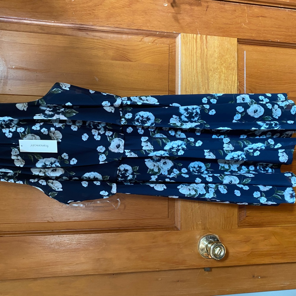 Francesca’s Blue floral print dress